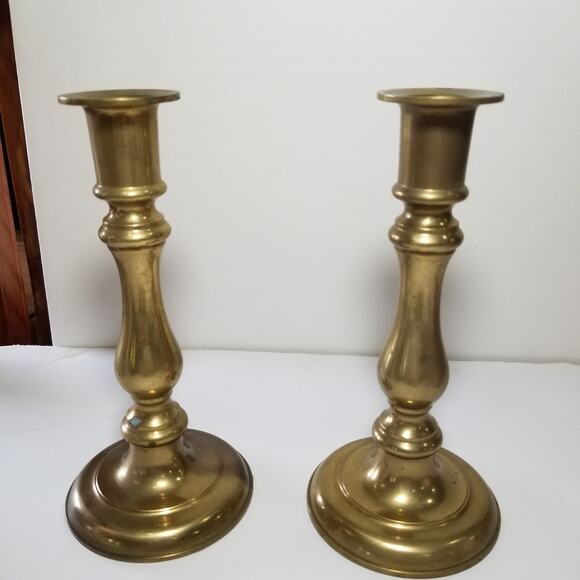 Two vintage brass candle sticks 7 1/4"   (1.1456) - Picture 6 of 10